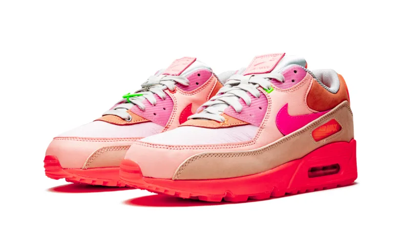 Nike Air Max AIR MAX 90 PRM WMNS 'Platinum Crimson Bright Purple'